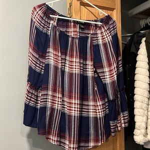 Large flannel top